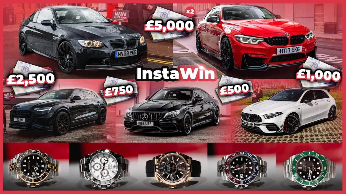 10/1 Chance to Win Jackpot (£5,000 End Prize + 19,999 InstaWins)